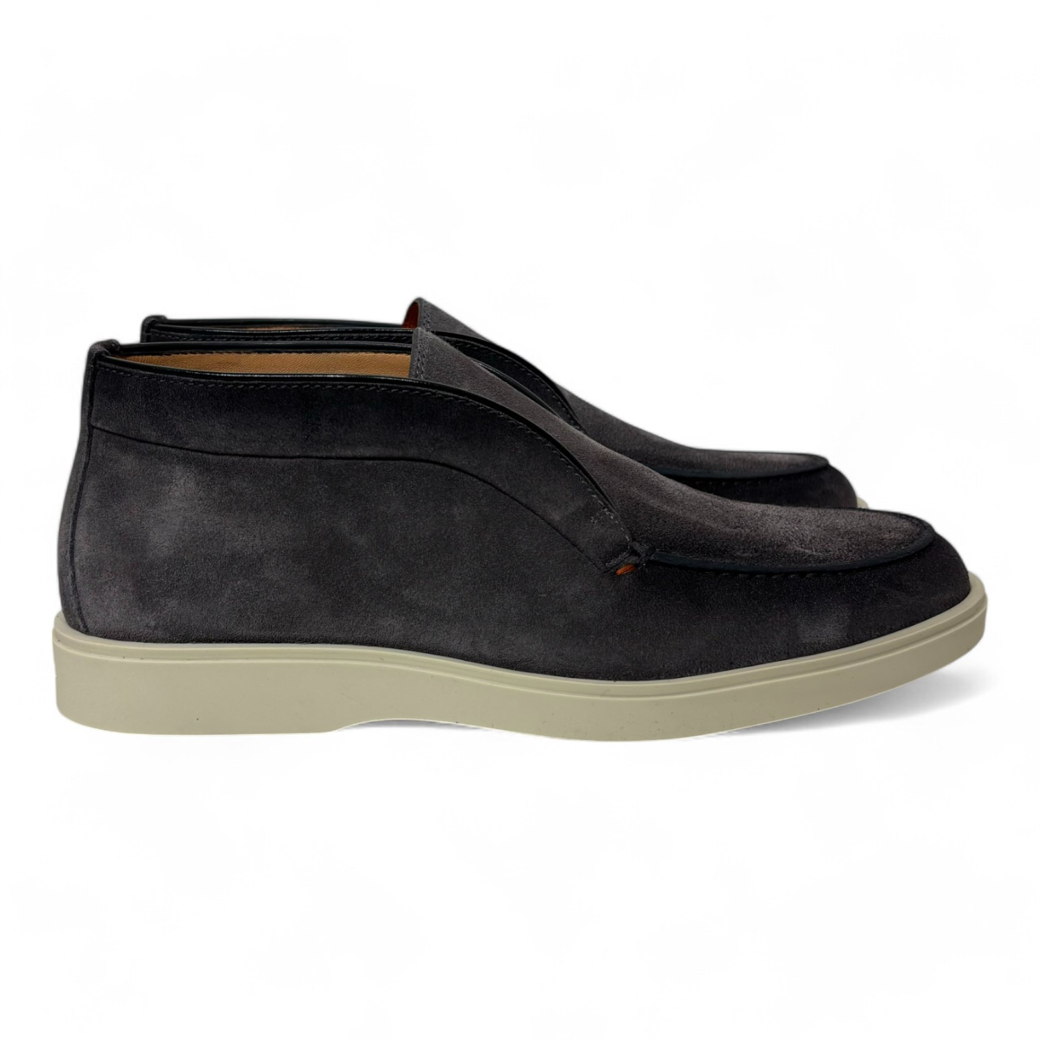 Santoni instapper hoog grijs Digits-D | Tempelman Exclusive