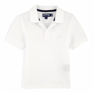 Vilebrequin polo kinderen Pantin wit