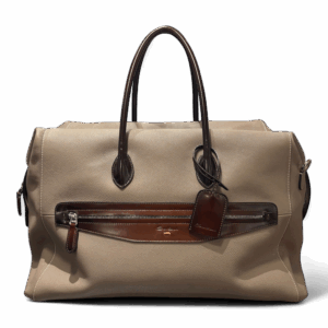 Santoni leren reistas taupe