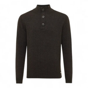 Gentiluomo turtle button zip brown