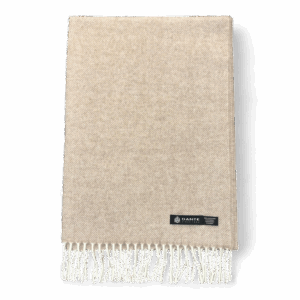 Dante shawl beige visgraat