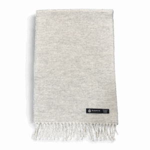 dante shawl double face lichtgrijs/ecru