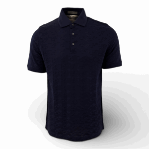 Corneliani polo blauw CRN printed