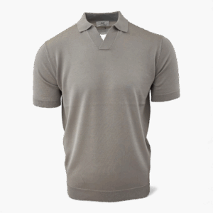 gentiluomo no buttons polo khaki