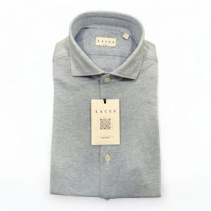 Xacus shirt cotton/silk lichtblauw/004