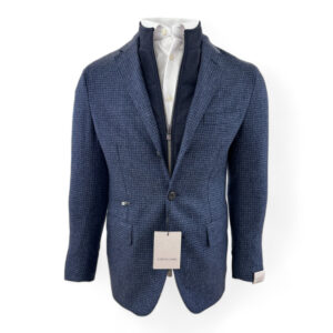 Corneliani kolbert blauw met windvanger
