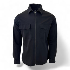 Genti Oaks shirt jacket zip zwart