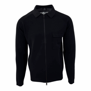 Genti vest met borstzak zwart