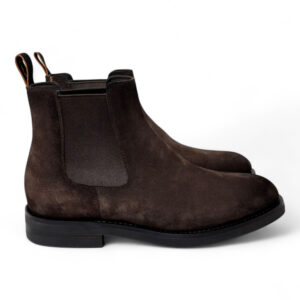 Santoni Chelsea boot suede bruin
