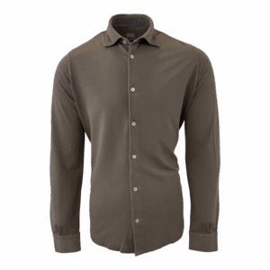 Fedeli piquet shirt Giza taupe