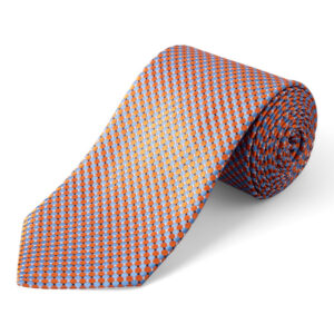 Eton das zijde orange/blue