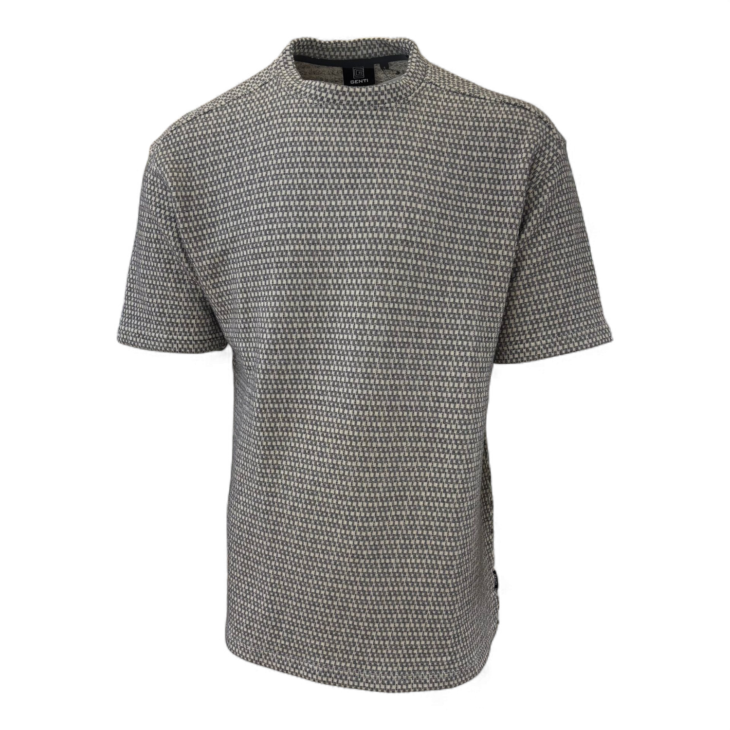 Genti T-shirt navy/white