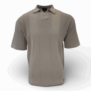 Genti polo no buttons taupe