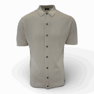 Genti polo 8 buttons off-white