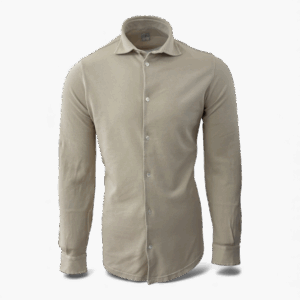 Fedeli piquet shirt Giza beige