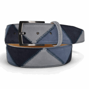 6 Road riem suede luxe blauw