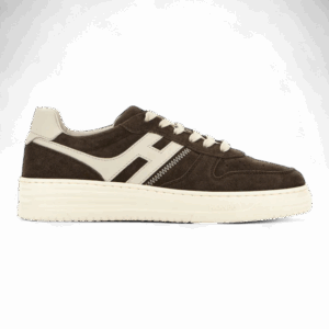 Hogan sneaker suede Allacciato bruin