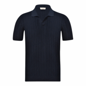 Gran Sasso polo no buttons navy