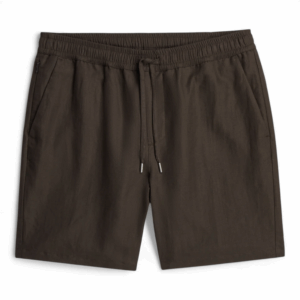 Wahts short katoen/linnen Carl dark brown