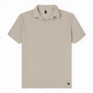 Wahts polo Wright toweling no buttons stone