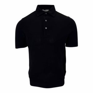 Gran Sasso polo pique zwart