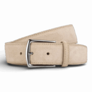 Aurelien suede belt light beige