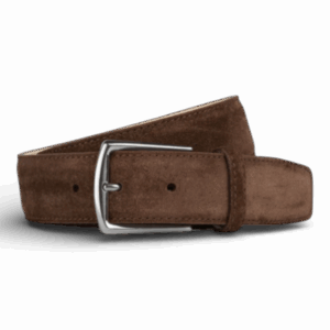 Aurelien suede belt chocolate
