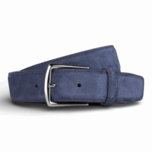 Aurelien suede belt navy
