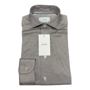 Eton shirt beige filo di scozia