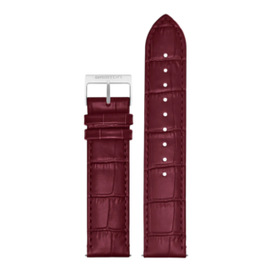 Briston horlogeband calfskin dark red