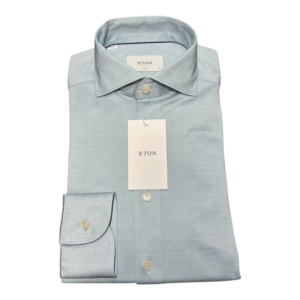 Eton shirt mintgroen filo di scozia
