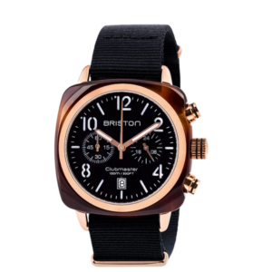 Briston horloge acetate Rose gold black