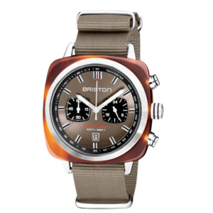Briston horloge acetate taupe sunray
