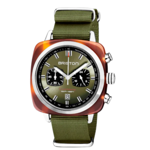 Briston horloge acetate Olive sunray