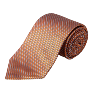 Eton das zijde orange/grey