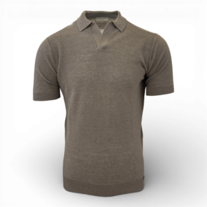 Gentiluomo polo bruin no buttons