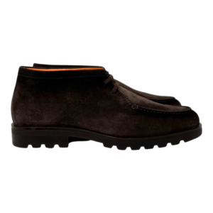 Santoni veterschoen Rock Detroit Gomma dark brown