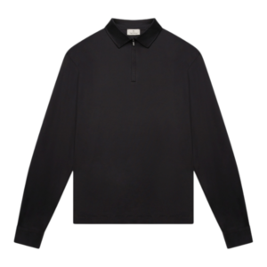 Valenza Supima zippolo L/S black