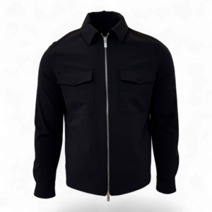 Marco Pescarolo zipped overshirt Urus black