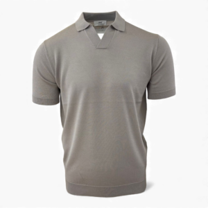 gentiluomo no buttons polo khaki