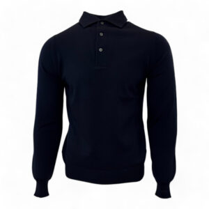Gran sasso polo lange mouw navy