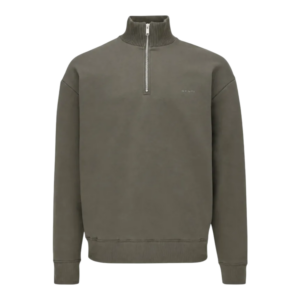 Genti zip sweater taupe