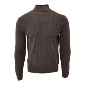 Aurelien Ribbed turtleneck ash grey