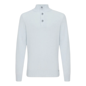 gentiluomo pullover turtle zip lichtblauw