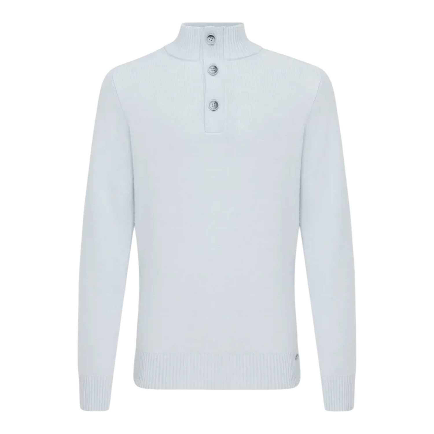 gentiluomo pullover turtle zip lichtblauw