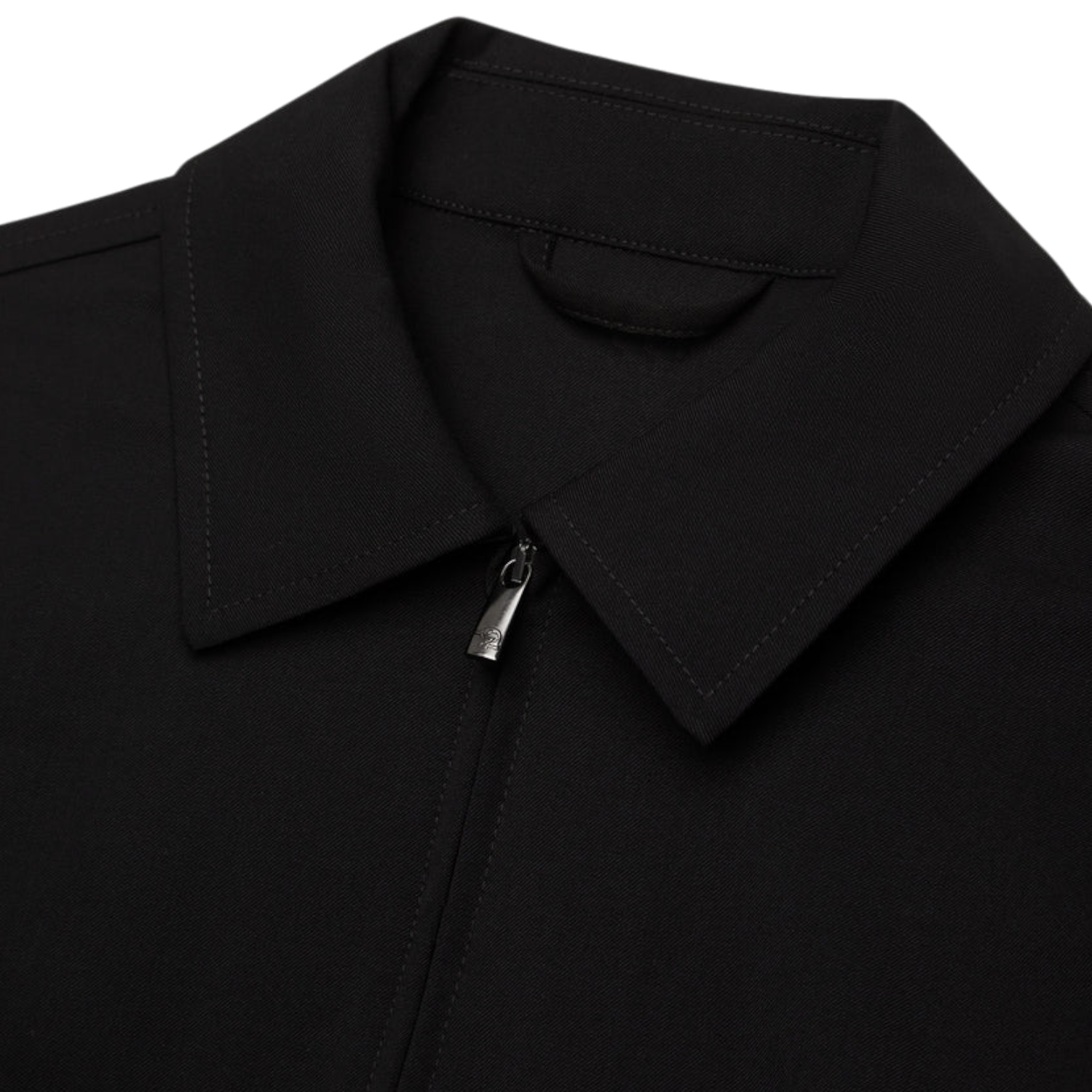 Valenza stretch zip overshirt zwart - Afbeelding 3