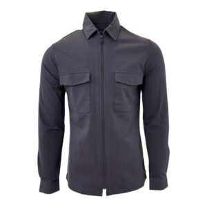 Genti oaks shirt jacket zip dark grey