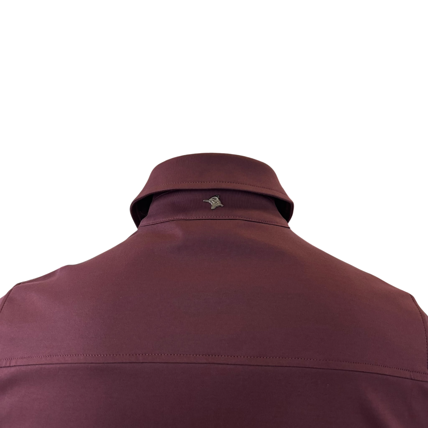 Valenza Supima zip overshirt bordeaux - Afbeelding 3