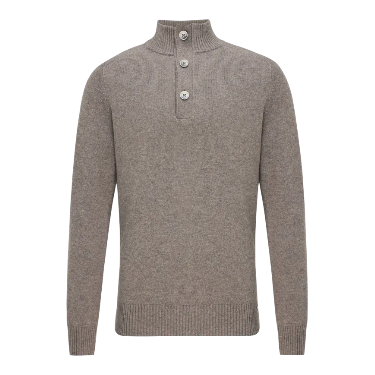 Gentiluomo pullover turtle zip taupe
