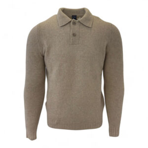 Fedeli pullover polokraag beige